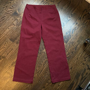 Women's Mac & Jac Pants, Size 8, Burgundy
